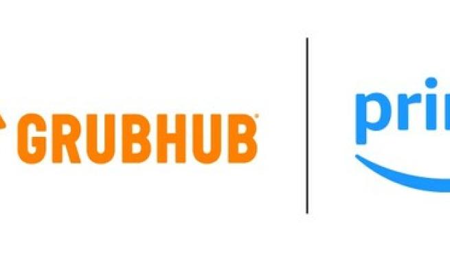 Amazon Prime and Grubhub logos